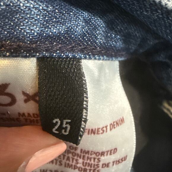 3x1 NYC Cut Off Denim Distress Shorts Sz 25 - Picture 8 of 13